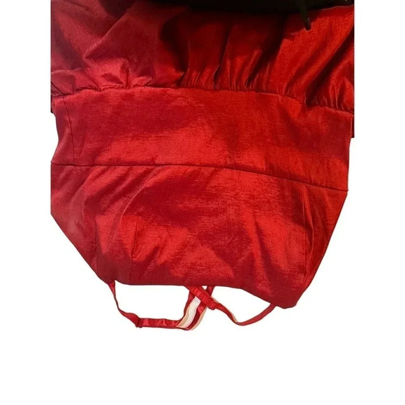 Windsor Women's Red Shanghai Strap Farrah High Low Taffeta Prom Dress Size Large - Picture 6 of 8
